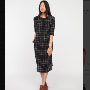 Steven Alan Silk Laurel Dress - size 4 - Black